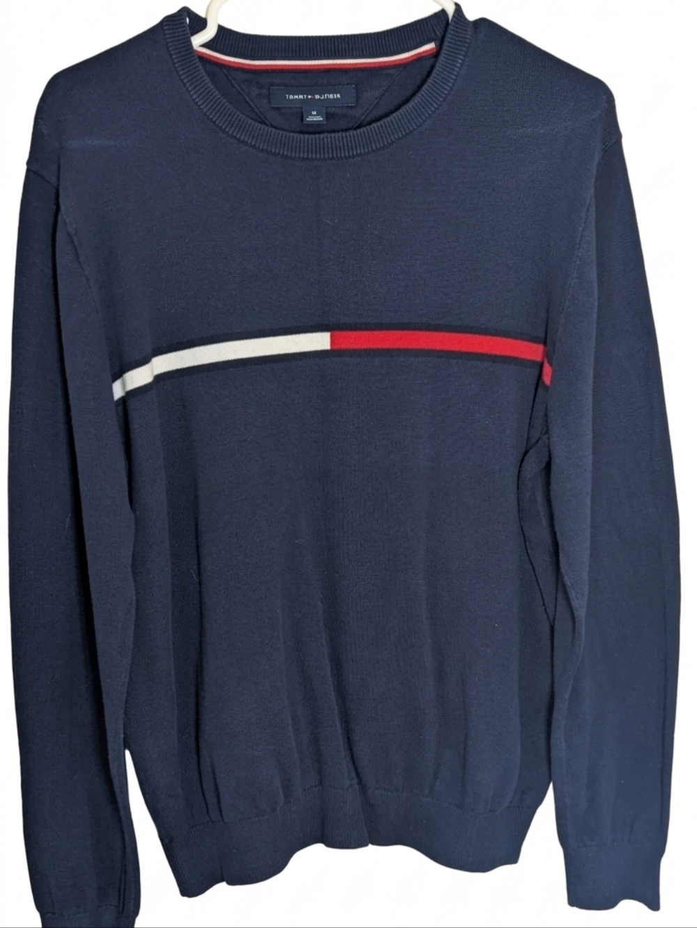 Vintage Tommy Hilfiger Navy Crewneck Sweater - Men's Medium